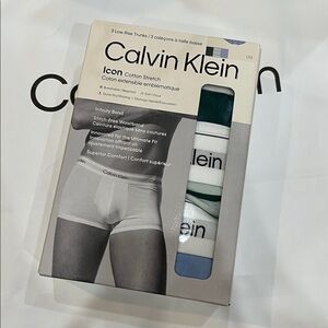 Calvin Klein icon cotton strech Men Microfiber Stretch low rise trunk 3 pack